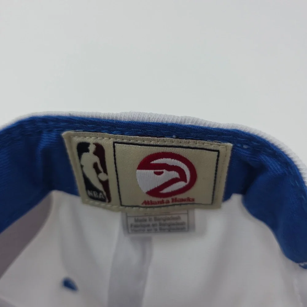 Adidas Atlanta Hawks Hat OSFA Snapback NBA Basketball Blue White Sample Cap